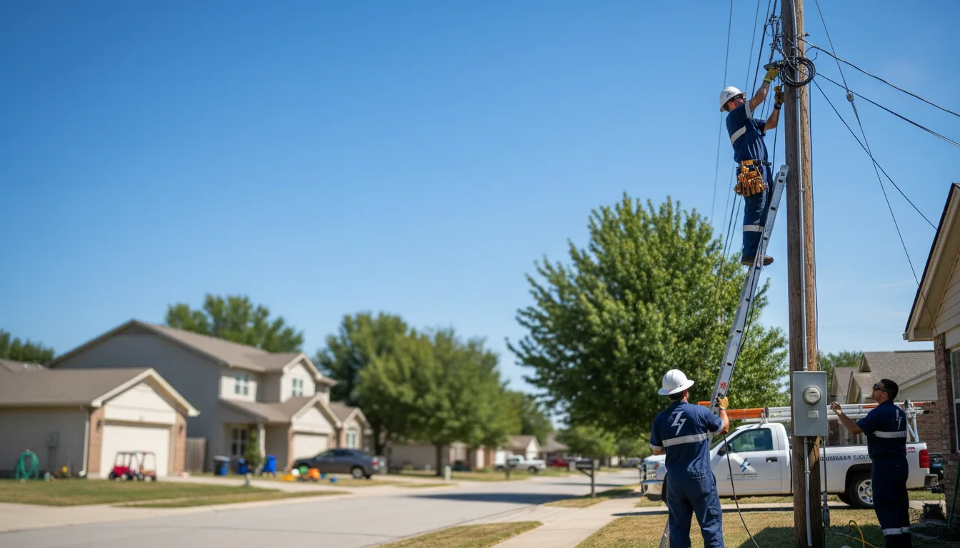 Residential electrician providing installation services in Milesville, SD